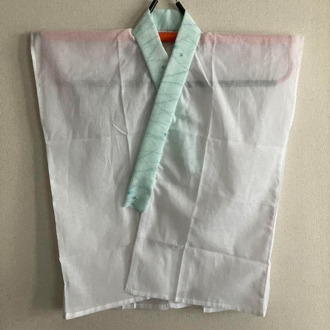夏物 新品 裄70cm 迄 麻混 トスコ 白地 長襦袢 反物 正絹 Gｓ916 夏物 新品 裄70cm 迄 麻混 トスコ 白地 長襦袢 反物 正絹 Gs916